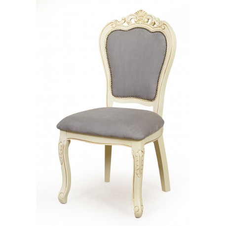 White dining chair baroque rococo