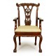Krzesło fotel ludwik rzeźbiony