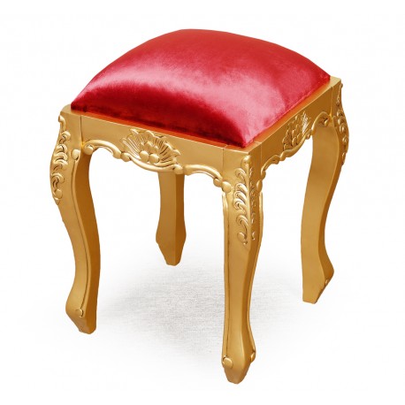 Gold stool louis style