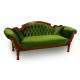 Green velvet 01 - welur materiał tapicerski