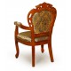 Dining chair with armrests louis baroque