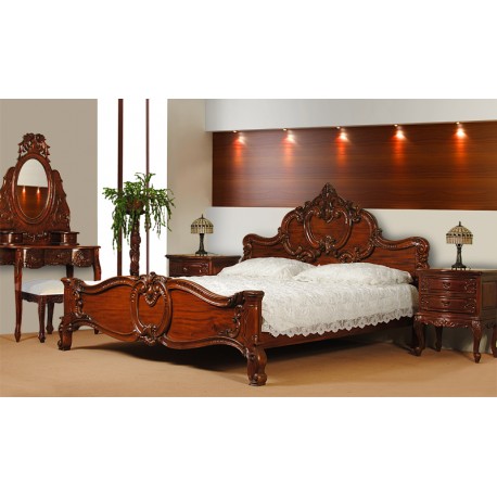 Łóżko barok rokoko 200x200 cm