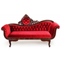 Sofa Chesterfield louis velvet fabric