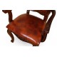 Dining chair with armrests leatherette louis baroque rococo