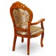 Krzesło rzeźbione fotel ludwik barok