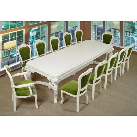 White lion king dining table empire 300 cm