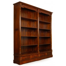English double bookcase library