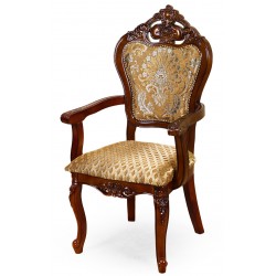 Dining chair with armrests louis baroque rococo