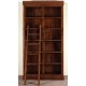 Colonial bookcase library with ladder
