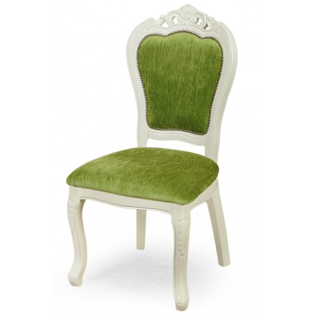 White dining chair baroque rococo