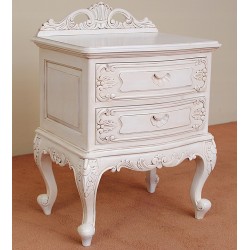 Bílý noční stolek komoda rokoko baroko 78238