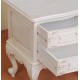 White rococo baroque bedside night stand 78238