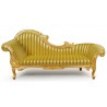Złoty szezlong ludwikowski kanapa sofa