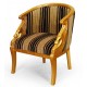 Gold swan armchair empire style