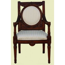 Krzesło rzeźbione ludwik barok rokoko