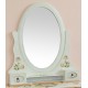 Louis mirror with painted flowers