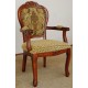 Dining chair with armrests louis baroque rococo