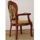 Dining chair with armrests louis baroque rococo