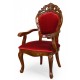 Louis-Barock-Stuhl mit Armlehnen