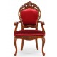 Louis-Barock-Stuhl mit Armlehnen