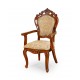 Dining chair with armrests louis baroque rococo