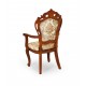 Dining chair with armrests louis baroque rococo