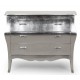 Silver commode