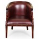 Swan armchair empire style genuine leather