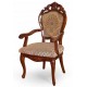 Dining chair with armrests louis baroque