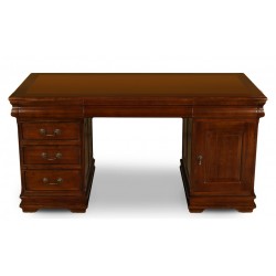 English Executive Desk 150 cm Leather Top