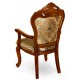 Dining chair with armrests louis baroque rococo