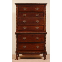 Commode chiffonier empire 6 drawers louis
