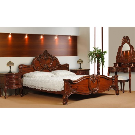 Baroque Rococo Bed 140x200 cm