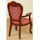 Dining chair with armrests louis baroque