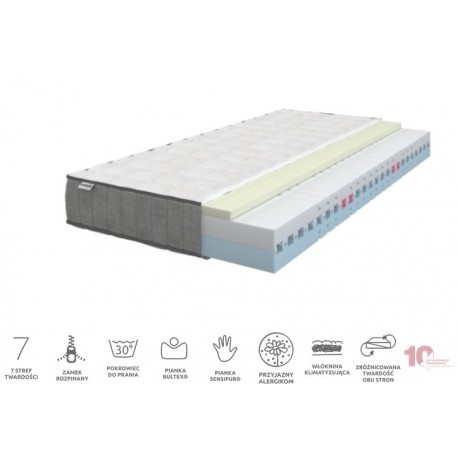 Memory foam mattress 80x200 cm Sembella Modulia Bultex