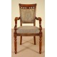 Dining chair with armrests louis