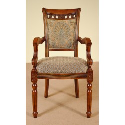 Dining chair with armrests louis