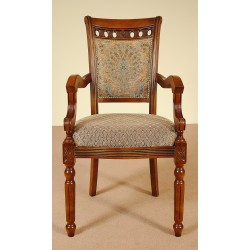 Krzesło rzeźbione fotel ludwik
