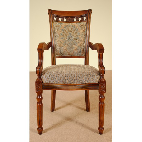 Dining chair with armrests louis