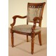 Dining chair with armrests louis