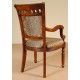 Dining chair with armrests louis