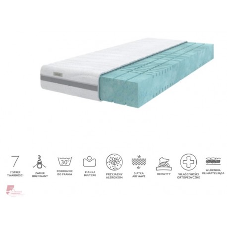 Memory foam mattress 80x200 cm Sembella Modulia Bultex