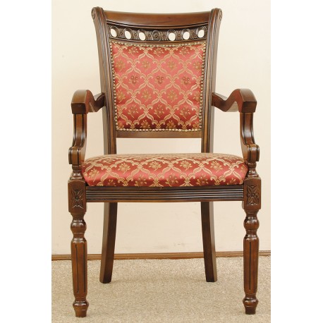 Dining chair with armrests louis