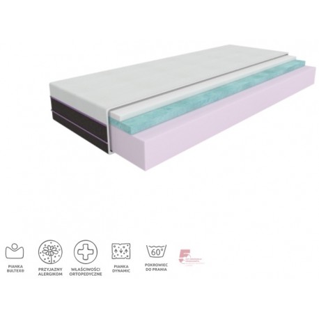 Memory foam mattress 80x200 cm Sembella Modulia Bultex