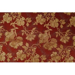 Cairo Red chenille fabric