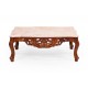 Louis coffee couch table 123 cm with marble top
