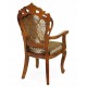 Dining chair with armrests louis baroque rococo