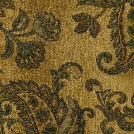 Cairo Gold chenille fabric