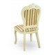 White dining chair baroque rococo