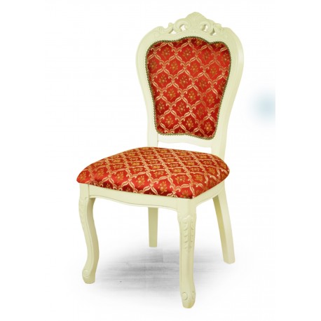 Stuhl louis barock rokoko weiss